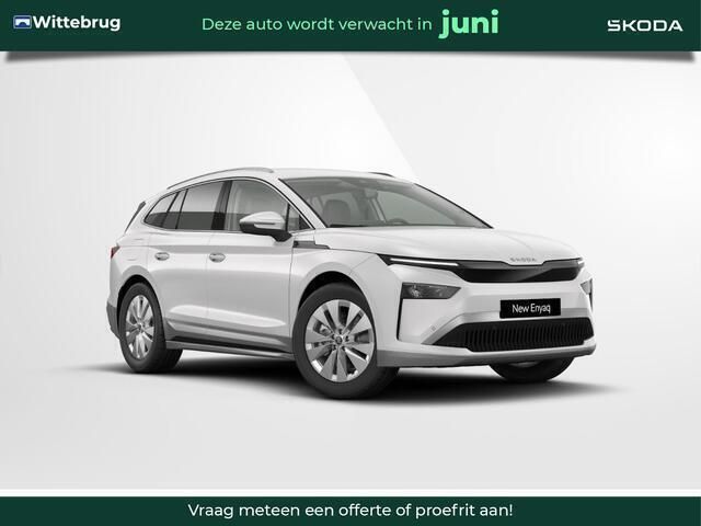 Wit Nieuw 2025 Skoda Enyaq iV Clever SUV | € 49.540 (Eerlijke prijs) - Afbeelding 1/4