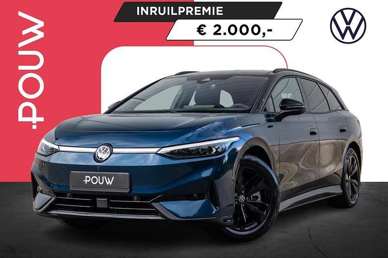 Blauw Nieuw 2025 VW ID.7 Pro Sedan | € 64.450 (Duur) - Afbeelding 1/4