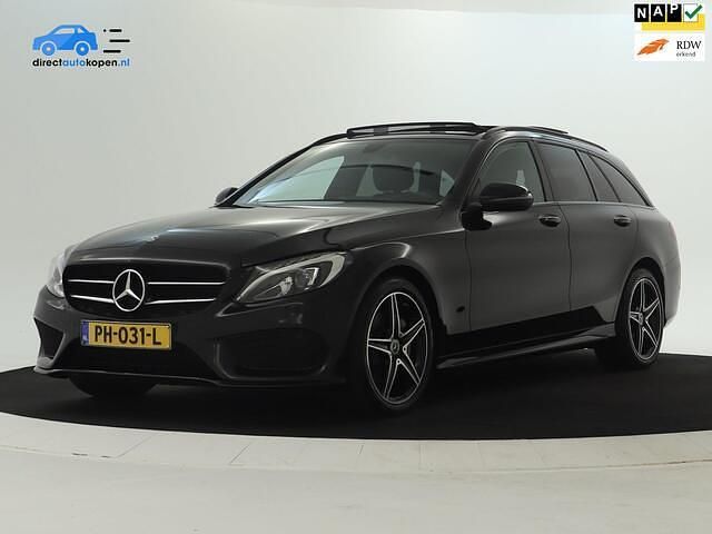 Zwart Occasion 2017 Mercedes C180 Sport Edition Stationwagen | € 18.745 (Eerlijke prijs) - Afbeelding 1/4