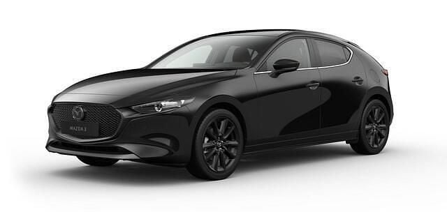 Zwart Nieuw 2025 Mazda 3 Homura-Line Hatchback | € 36.940 (Eerlijke prijs) - Afbeelding 1/4