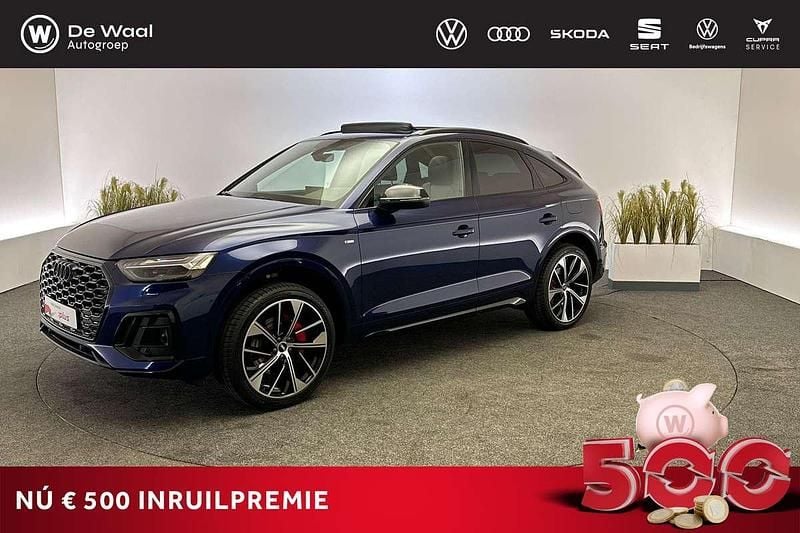 Blauw, metallic lak Occasion 2023 Audi Q5 Sportback Design SUV | € 54.495 (Goede deal) - Afbeelding 1/3
