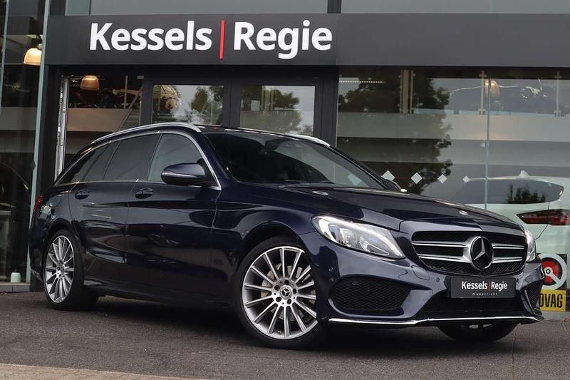 Blauw Gebruikt 2017 Mercedes C180 Sport Edition Stationwagen | € 20.950 (Eerlijke prijs) - Afbeelding 1/4