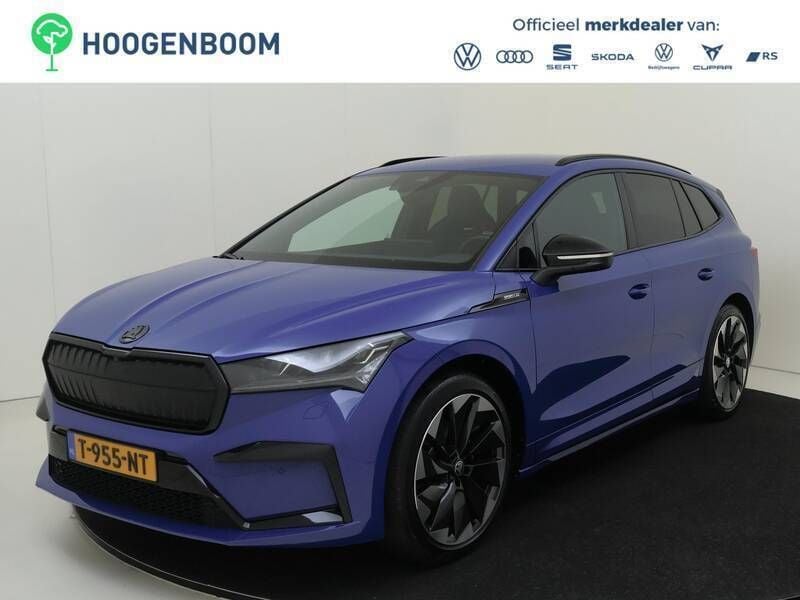 Blauw Gebruikt 2023 Skoda Enyaq iV SportLine SUV | € 32.750 (Eerlijke prijs) - Afbeelding 1/4