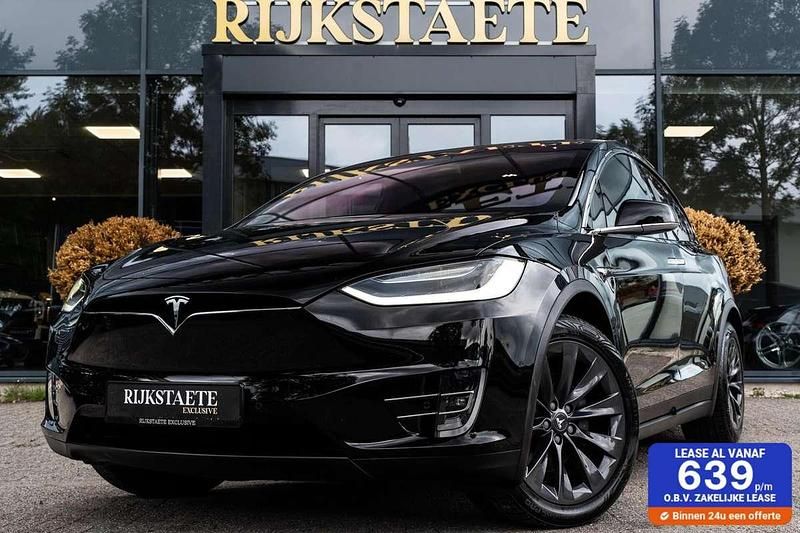 Zwart, metallic lak Gebruikt 2018 Tesla Model X SUV | € 39.900 - Afbeelding 1/4