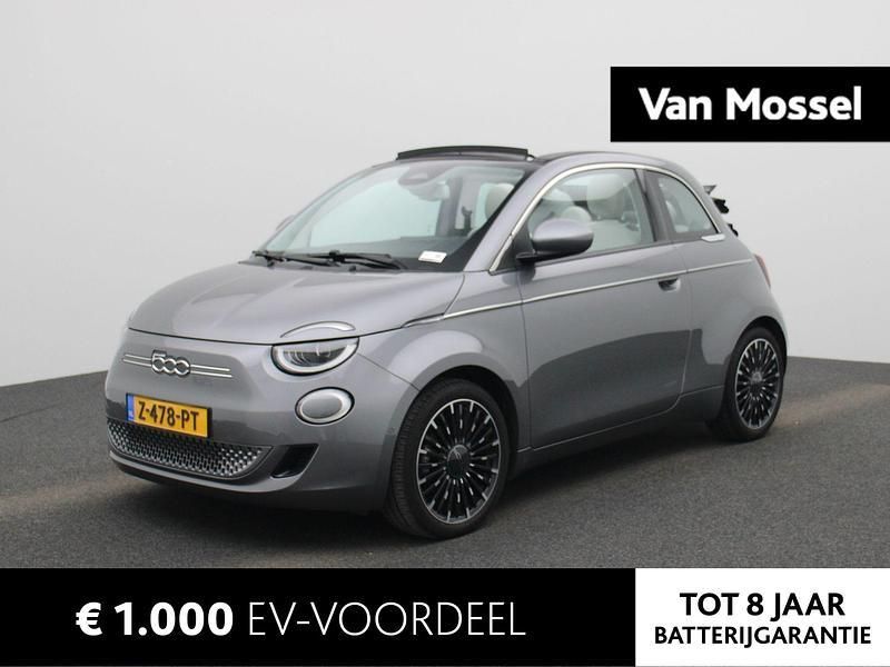 Grijs Gebruikt 2021 Fiat 500C La Prima Cabriolet | € 20.400 (Eerlijke prijs) - Afbeelding 1/4