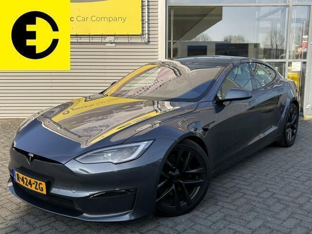 Grijs, metallic lak Gebruikt 2022 Tesla Model S Plaid Sedan | € 79.950 - Afbeelding 1/4