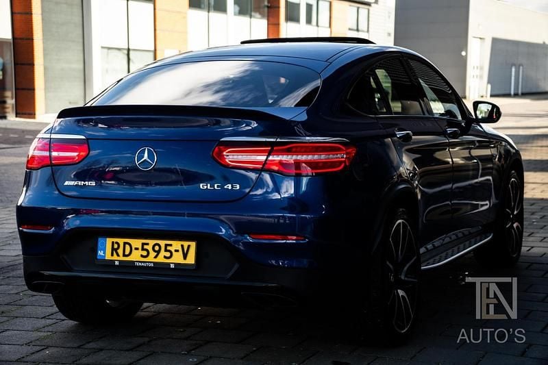 Occasion Mercedes GLC43 AMG AMG 368 PK (270 kW) 2017 Blauw Coupé