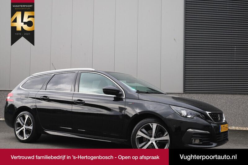 Zwart Gebruikt 2021 Peugeot 308 GT-line Stationwagen | € 18.440 (Eerlijke prijs) - Afbeelding 1/4
