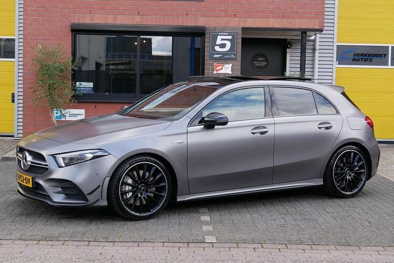 Occasion Mercedes A35 AMG Premium Plus 306 PK (225 kW) 2019 Grijs Hatchback