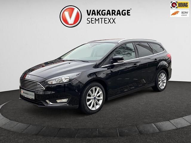 Zwart Occasion 2017 Ford Focus Titanium Stationwagen | € 11.950 (Eerlijke prijs) - Afbeelding 1/4
