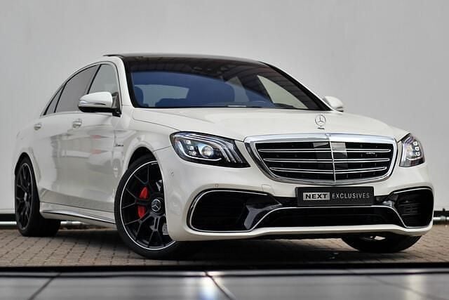 Wit (metallic) Occasion 2014 Mercedes S63 AMG Sedan | € 59.950 - Afbeelding 1/4