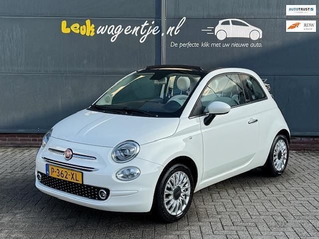 Wit Gebruikt 2020 Fiat 500C Lounge Cabriolet | € 14.940 (Eerlijke prijs) - Afbeelding 1/4
