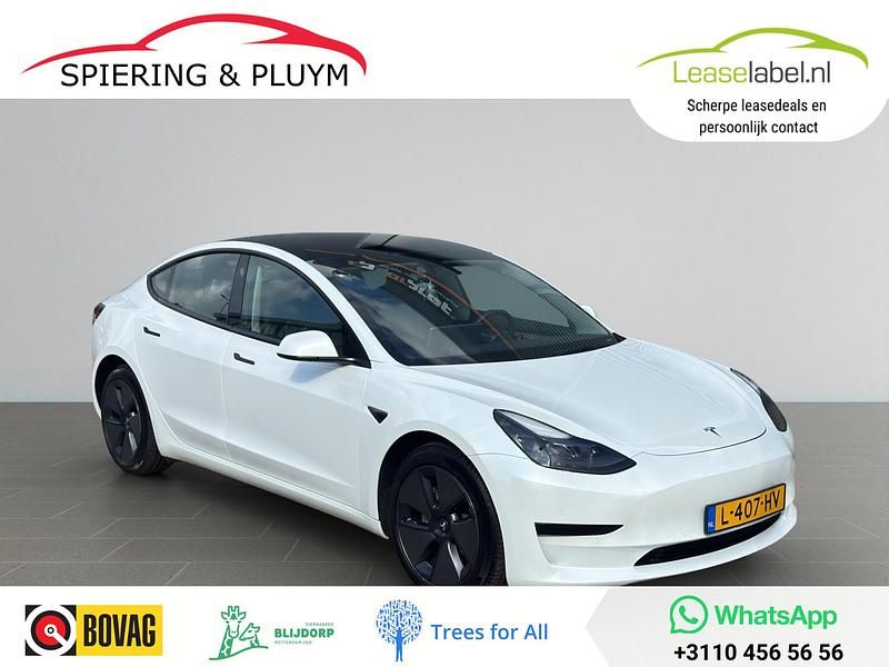 Wit Gebruikt 2021 Tesla Model 3 Standard Range Sedan | € 26.499 (Iets duurder) - Afbeelding 1/4