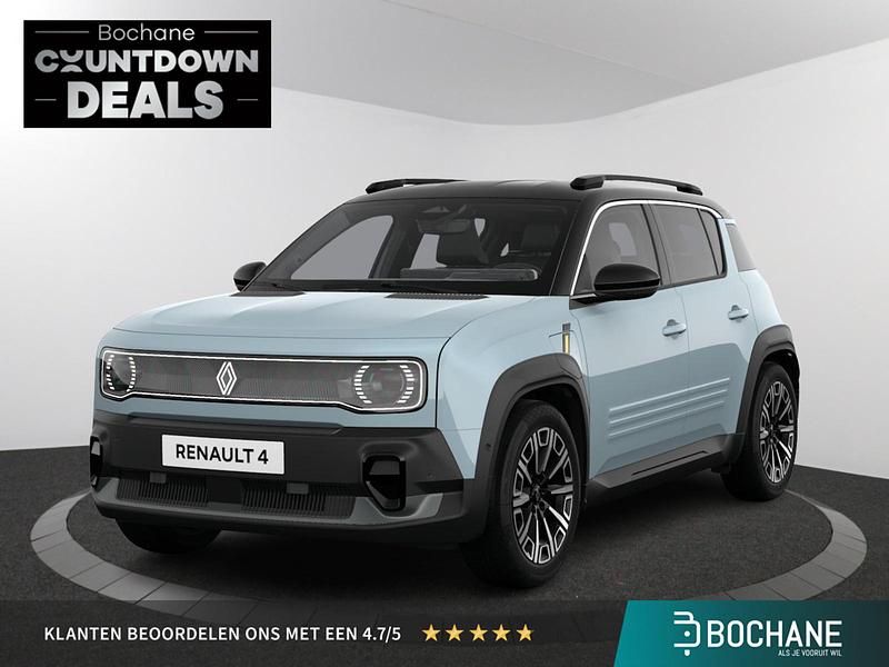 Twotone bleu nuage / noir étoilé (blauw metallic) Nieuw 2025 Renault R4 Iconic SUV | € 36.040 - Afbeelding 1/4