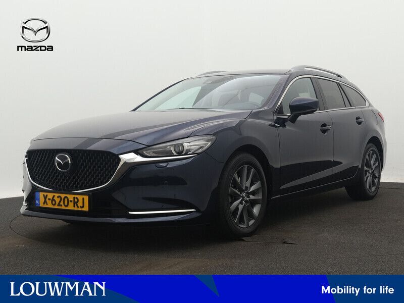 Blauw Gebruikt 2024 Mazda 6 Center-Line Stationwagen | € 41.499 - Afbeelding 1/3