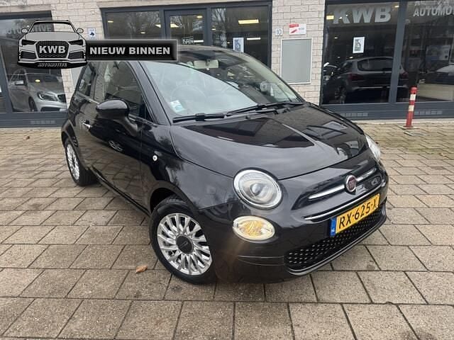 Zwart Gebruikt 2018 Fiat 500 Lounge Hatchback | € 8.750 (Goede deal) - Afbeelding 1/4