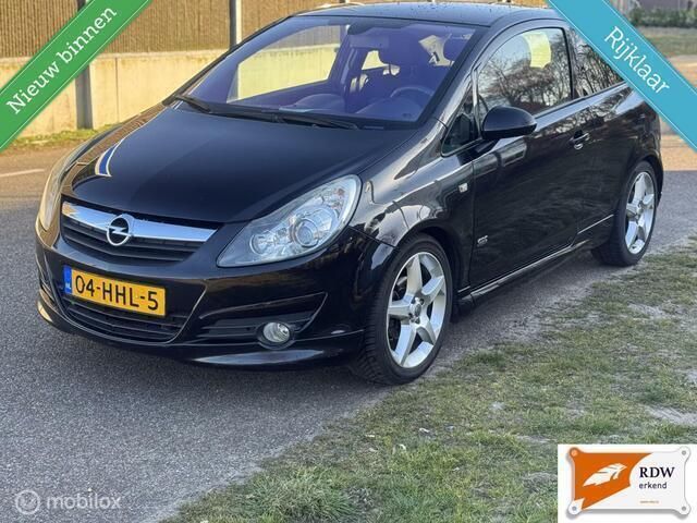 Zwart Gebruikt 2008 Opel Corsa Executive Hatchback | € 2.999 (Eerlijke prijs) - Afbeelding 1/4