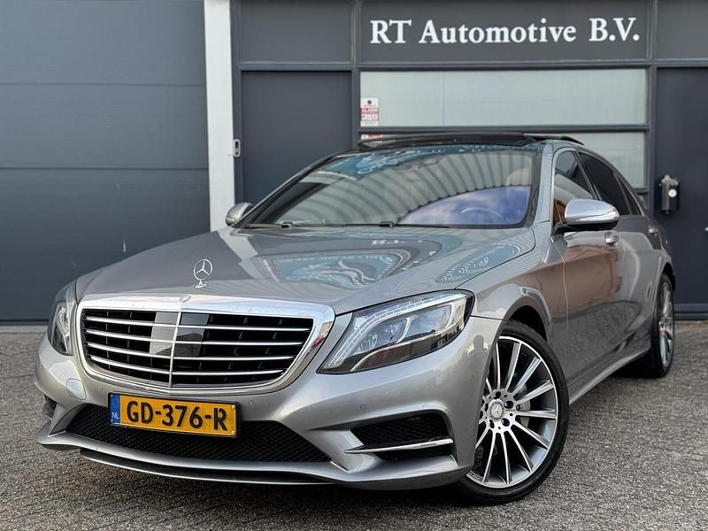 Grijs Gebruikt 2014 Mercedes S350L Prestige Sedan | € 34.950 - Afbeelding 1/4