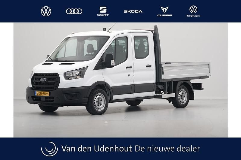 Wit Gebruikt 2020 Ford Transit Ambiente Pickup | € 19.950 (Super prijs) - Afbeelding 1/4