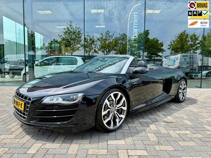 Zwart Gebruikt 2010 Audi R8 Spyder Premium Cabriolet | € 84.700 - Afbeelding 1/4