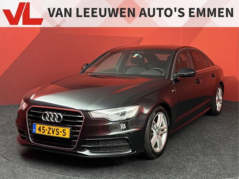 Zwart Occasion 2013 Audi A6 S-Line Sedan | € 13.948 (Eerlijke prijs) - Afbeelding 1/4