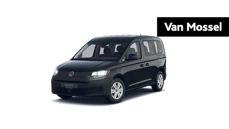 Zwart Nieuw 2025 VW Caddy MPV | € 39.195 (Duur) - Afbeelding 1/4