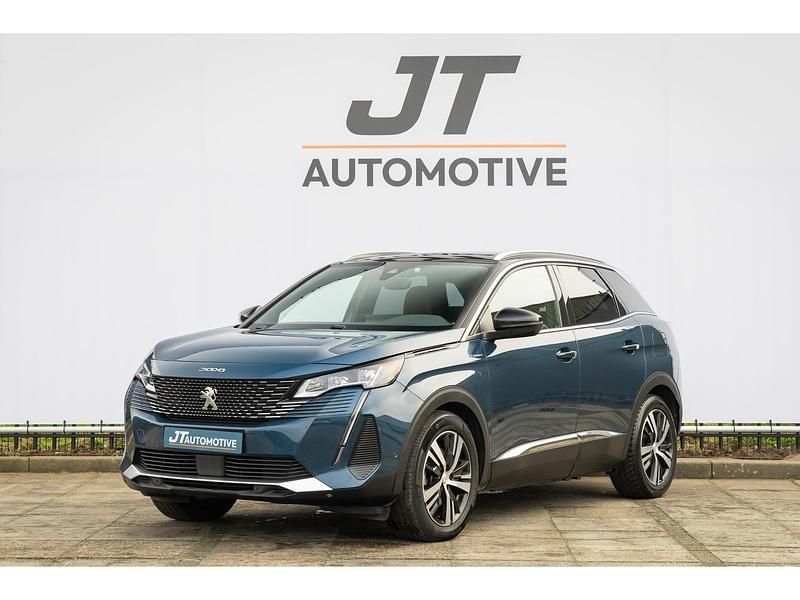Blauw Occasion 2022 Peugeot 3008 GT SUV | € 23.700 (Eerlijke prijs) - Afbeelding 1/4