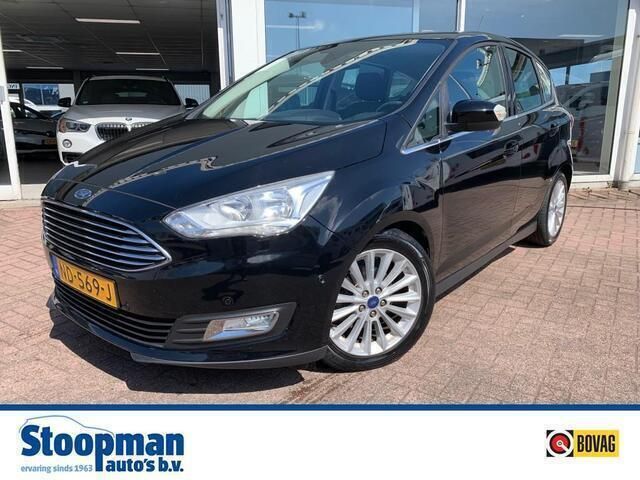 Zwart Gebruikt 2017 Ford C-MAX Titanium MPV | € 11.450 (Eerlijke prijs) - Afbeelding 1/4