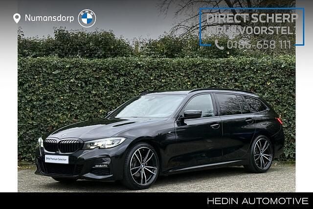 Zwart Gebruikt 2021 BMW 318 Shadowline Stationwagen | € 33.895 (Eerlijke prijs) - Afbeelding 1/3