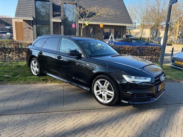 Zwart Gebruikt 2018 Audi A6 S-Line Stationwagen | € 22.990 (Eerlijke prijs) - Afbeelding 1/4