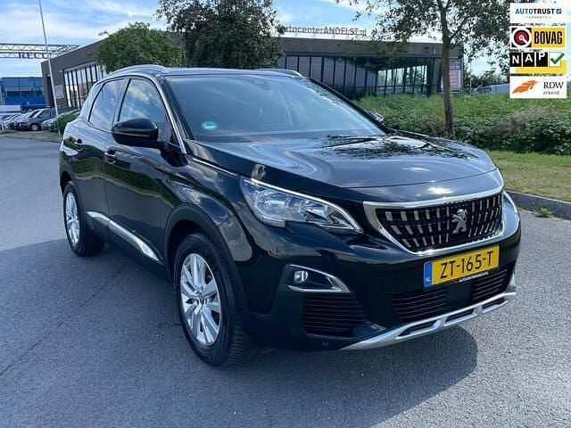 Zwart Gebruikt 2019 Peugeot 3008 Allure SUV | € 14.950 (Goede deal) - Afbeelding 1/4