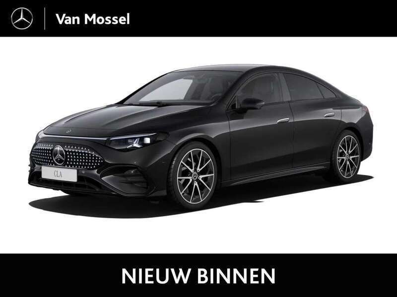 Zwart Nieuw 2025 Mercedes 250 AMG line Coupé | € 59.886 (Eerlijke prijs) - Afbeelding 1/1