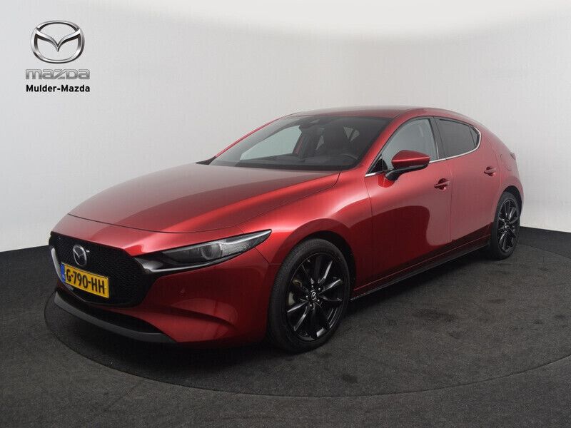 Rood Gebruikt 2019 Mazda 3 Luxury Hatchback | € 20.650 (Eerlijke prijs) - Afbeelding 1/4