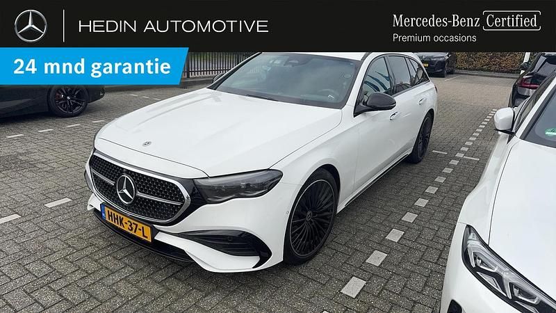 Wit Gebruikt 2023 Mercedes E300 AMG line Stationwagen | € 54.900 (Duur) - Afbeelding 1/3
