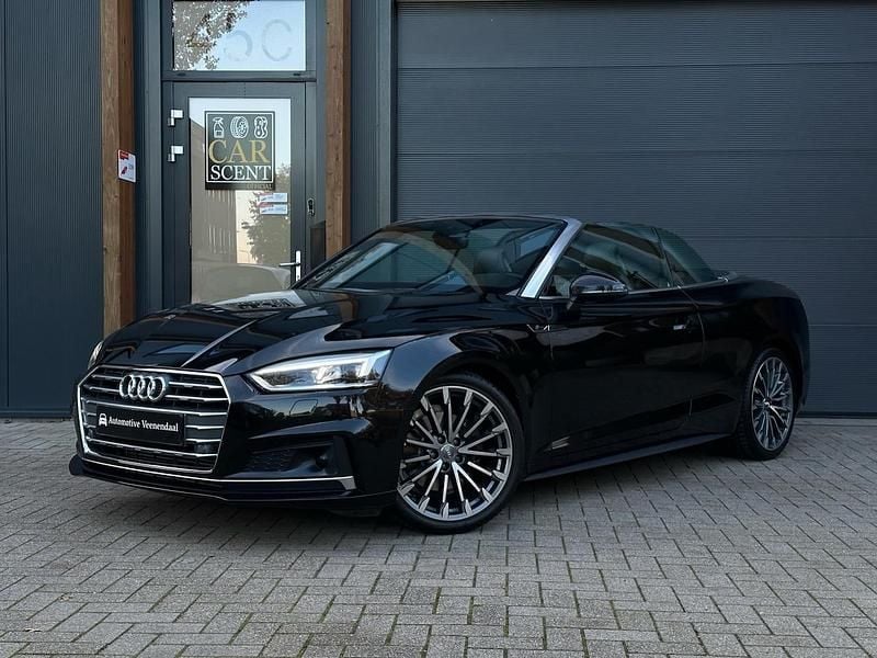 Zwart Gebruikt 2017 Audi A5 Cabriolet S-Line Cabriolet | € 30.997 (Eerlijke prijs) - Afbeelding 1/4