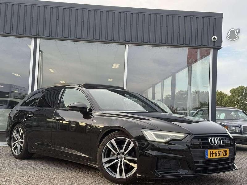 Zwart Gebruikt 2019 Audi A6 Stationwagen | € 23.500 (Eerlijke prijs) - Afbeelding 1/4