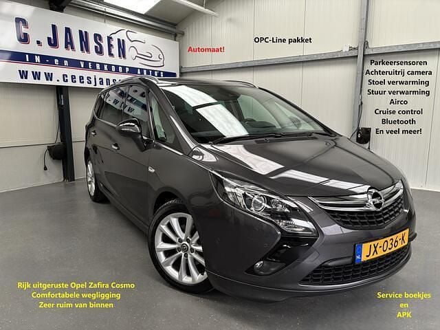 Grijs Gebruikt 2012 Opel Zafira Tourer Cosmo MPV | € 9.449 (Eerlijke prijs) - Afbeelding 1/4