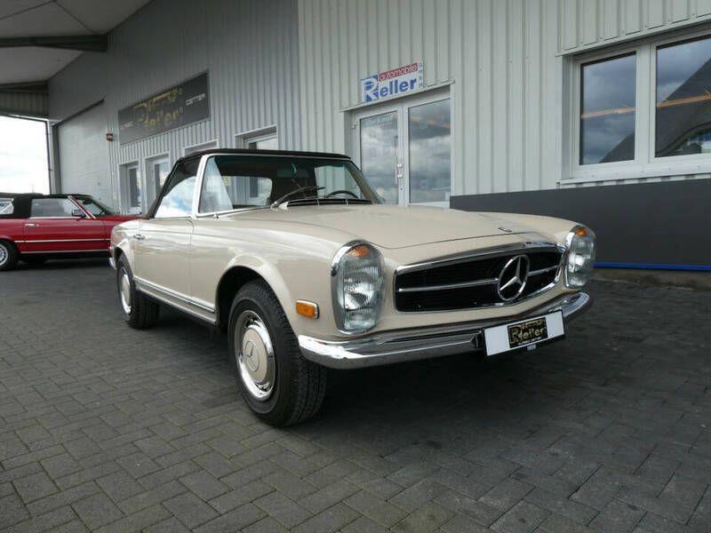 Beige Gebruikt 1969 Mercedes SL280 Cabriolet | € 92.500 - Afbeelding 1/4
