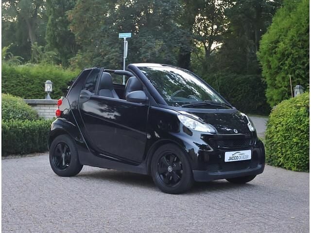 Zwart Gebruikt 2012 Smart ForTwo Cabrio Cabriolet | € 6.500 (Goede deal) - Afbeelding 1/4