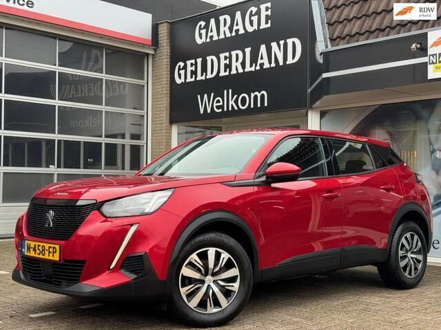 Rood Gebruikt 2021 Peugeot 2008 SUV | € 15.400 (Super prijs) - Afbeelding 1/4