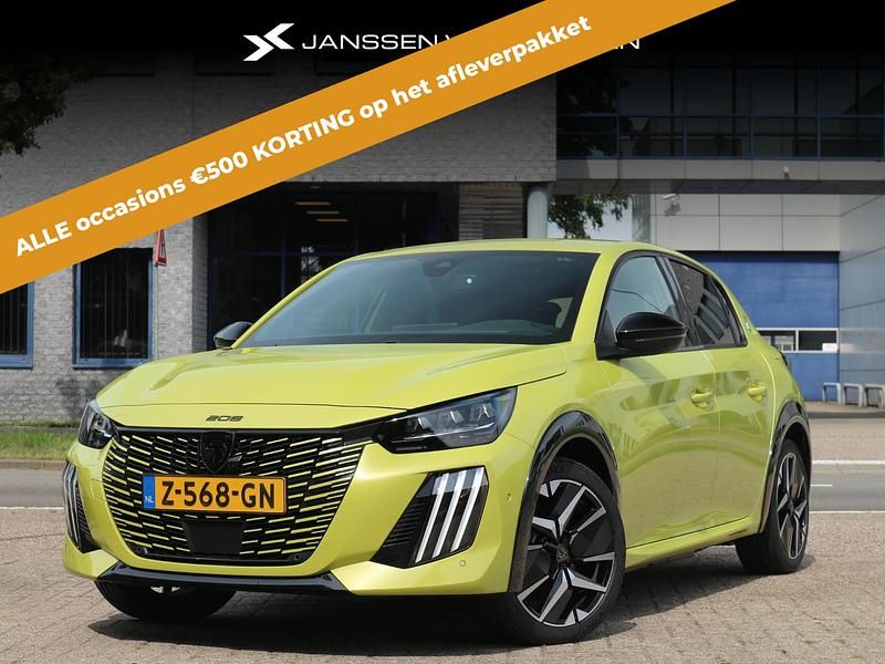 Geel Nieuw 2024 Peugeot e-208 GTi Hatchback | € 23.885 (Goede deal) - Afbeelding 1/4