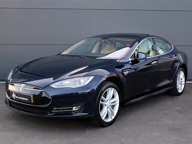 Blauw Gebruikt 2014 Tesla Model S Sedan | € 14.950 (Super prijs) - Afbeelding 1/4
