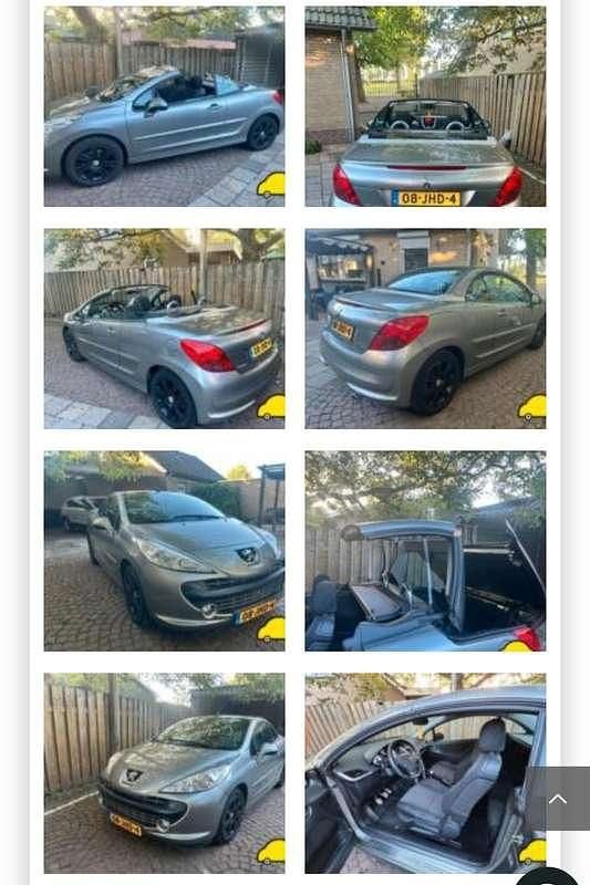 Grijs Gebruikt 2007 Peugeot 207 Cabriolet | € 3.000 (Eerlijke prijs) - Afbeelding 1/3