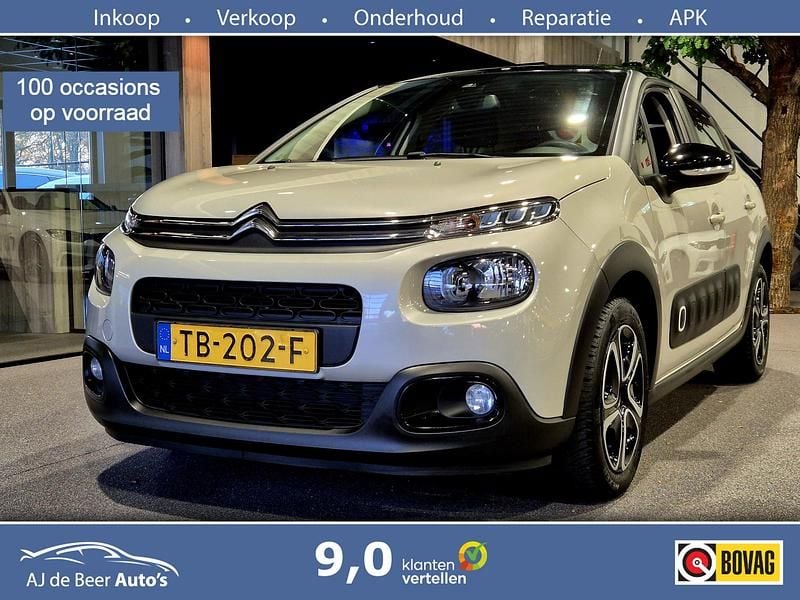 Grijs Gebruikt 2018 Citroën C3 Feel Hatchback | € 7.490 (Eerlijke prijs) - Afbeelding 1/4