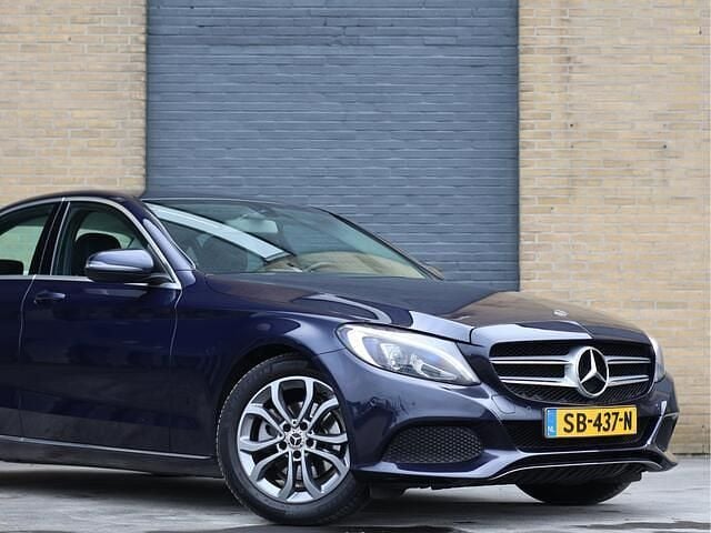 Occasion Mercedes C180 Premium Plus 156 PK (114 kW) 2018 Blauw Sedan