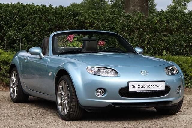 Blauw, metallic lak Gebruikt 2008 Mazda MX5 Cabriolet | € 11.950 (Eerlijke prijs) - Afbeelding 1/4