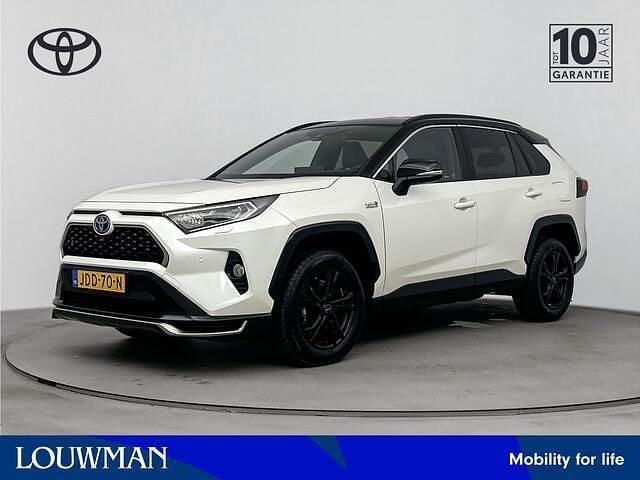 Pearl white met zwart dak (licht wit parelmoer) Gebruikt 2021 Toyota RAV4 Plus SUV | € 39.900 (Eerlijke prijs) - Afbeelding 1/4