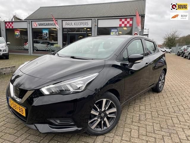 Zwart (metallic) Gebruikt 2018 Nissan Micra Hatchback | € 9.300 (Goede deal) - Afbeelding 1/4