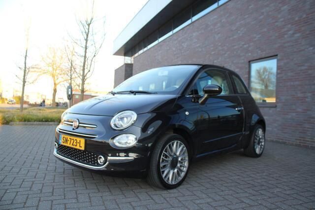 Zwart Gebruikt 2017 Fiat 500 Lounge Hatchback | € 10.999 (Eerlijke prijs) - Afbeelding 1/4