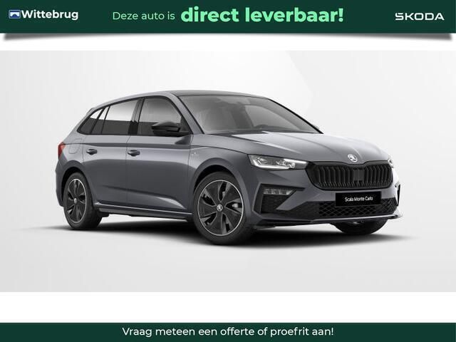 Grijs Nieuw 2025 Skoda Scala Monte Carlo Hatchback | € 37.792 (Eerlijke prijs) - Afbeelding 1/4